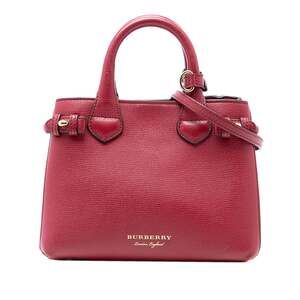 Burberry Banner Tote Leather And House #246232B72B